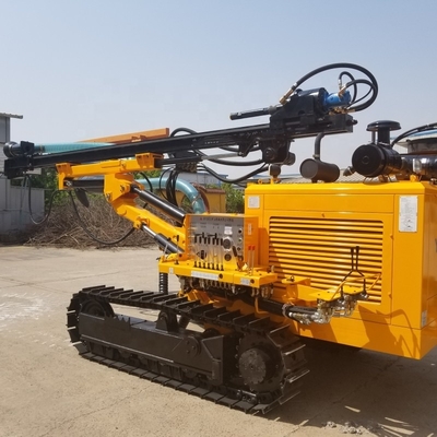 Construction Material Shops High Efficiency DTH Portable Crawler Hole Drilling Rig Blasting Hole Mining Machine