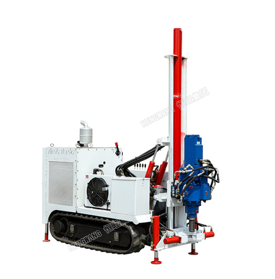 Crawler mounted soil core sampling drill rig hydraulic core drilling machine in granite